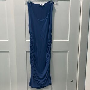 White Birch Blue Sleeveless Dress